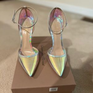 Gianvito ROSSI plexi hologram pumps.